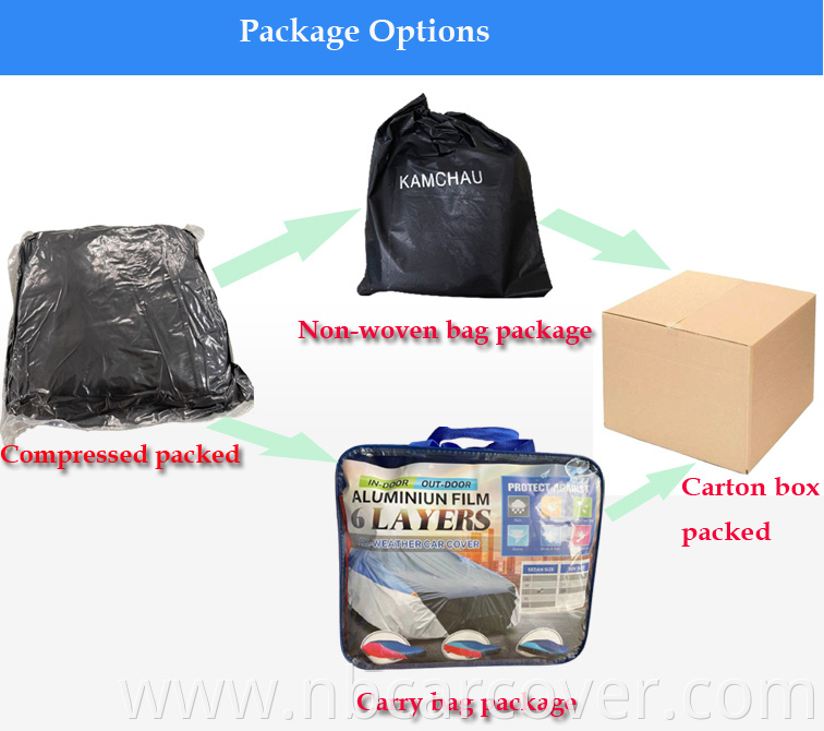 Wholesale price lockable sun proof snow waterproof rain protective automatic plastic car cover